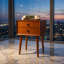 Table de chevet avec 2 tiroirs, petite table d'appoint avec rangement, Seadrifte-1701161289