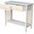 Solid  Server Table With 2 Drawers And Shelf, Unfinished Console Table For Residential Use, Ready To Assemble