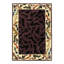 Geometric Area Rug in Burgundy