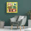 «Happy penséts I» par Cheryl Warrick - Art textuel sur toile tendue-2045097387