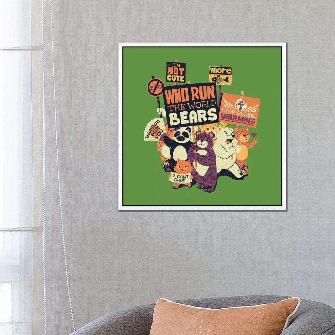 Who Run The World Bears von Tobias Fonseca - Gallery-Wrapped Canvas Giclée on Canvas