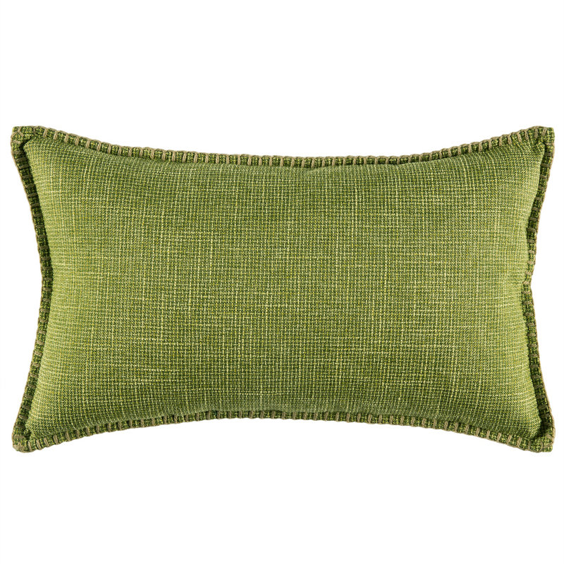 Ensemble de 2 housses de coussin en lin, Vert