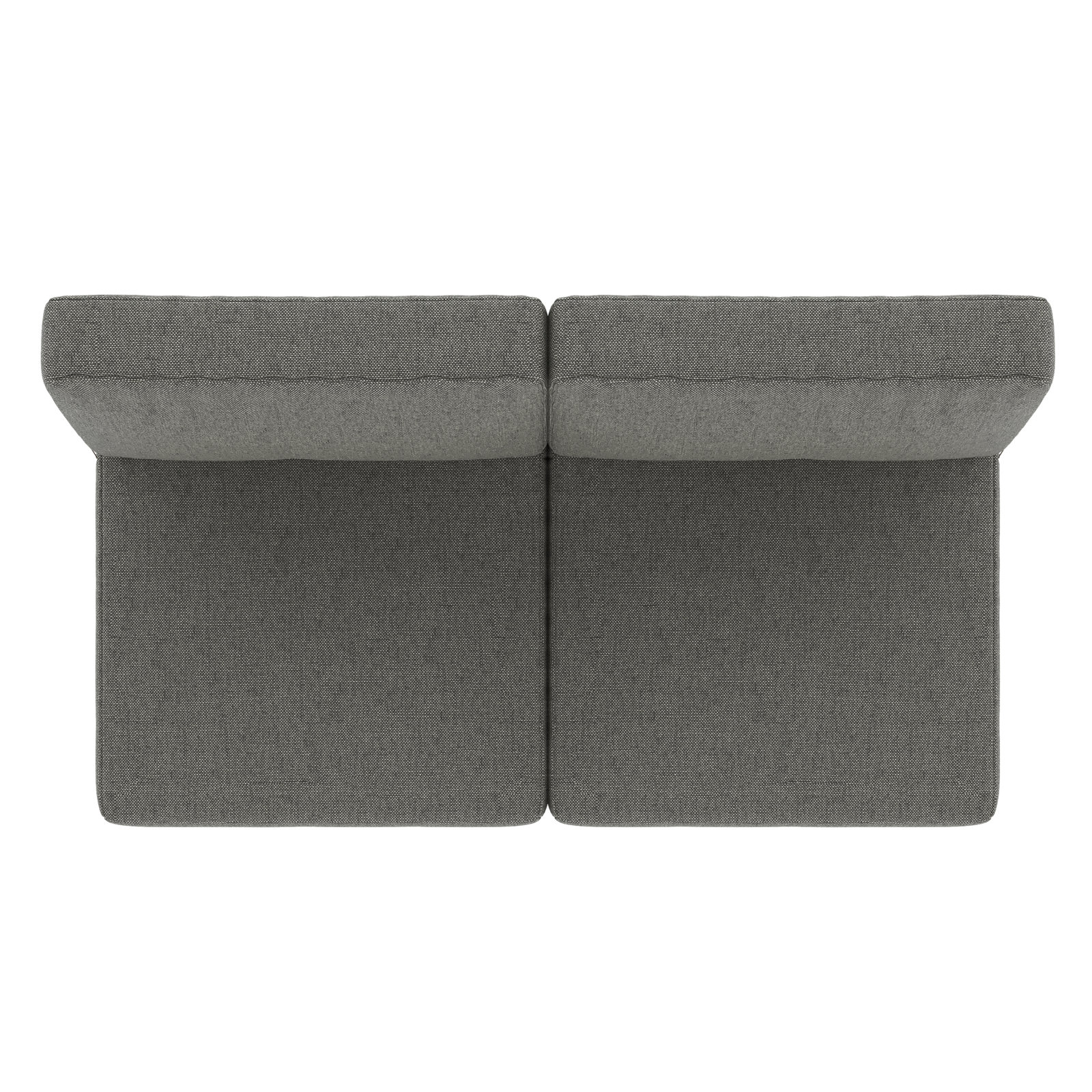 24" Sunbrella® Loveseat Seat and Back Cushion, Sunbrella Bliss Smoke
