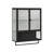 Modern Two-Door Wall Cabinet With Featuring Two-Tier Enclosed Storage, An Open Shelf, And Towel Rack, Entryway Cabinet-721665400