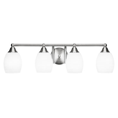 Barre d'éclairage de salle de bain 4 lumières Achen