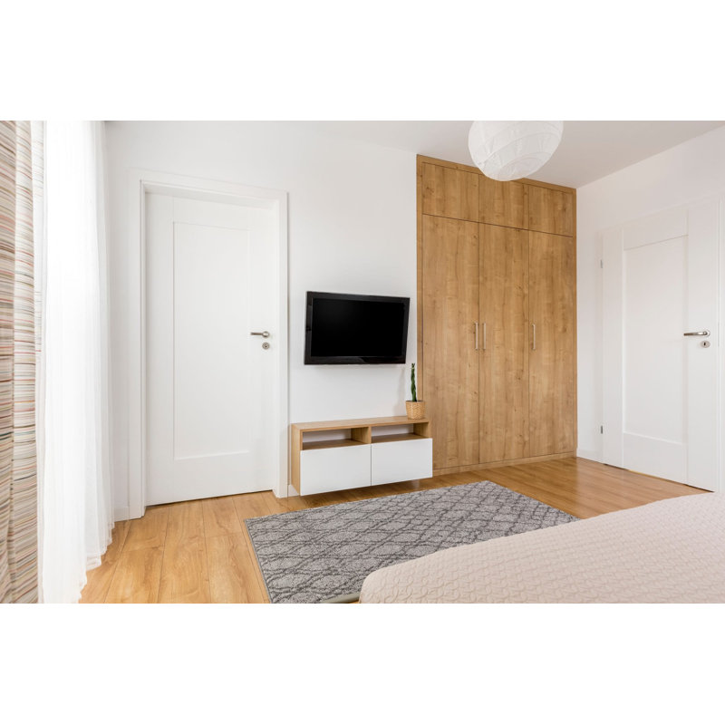Aazil Shaker Veneer Internal Door Primed, 198.1cm H x 61cm W x 3.5cm D