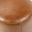 Tabouret de repose-pieds rond en cuir 16 po Nico