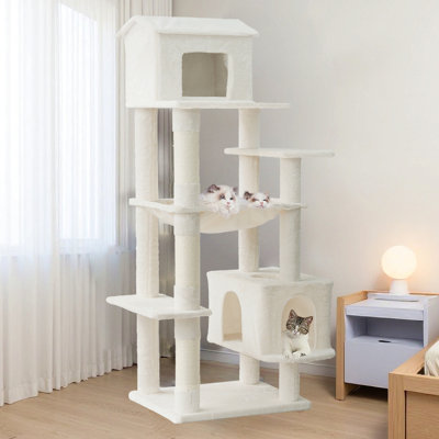 Arbre à chat multi-niveaux 63 pouces