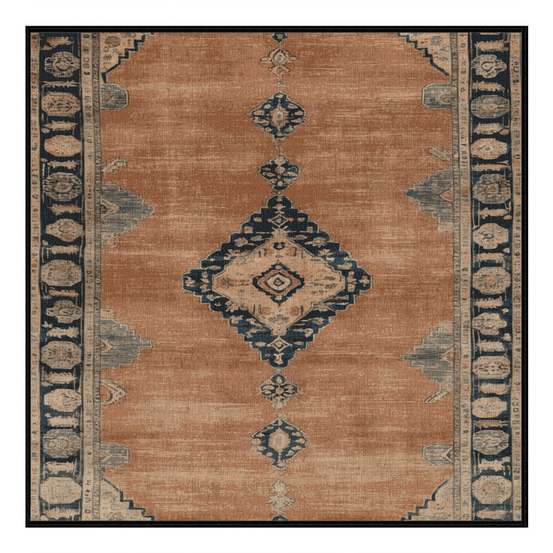 Tapis beige surteint lavable à la machine, Carré 4 pi