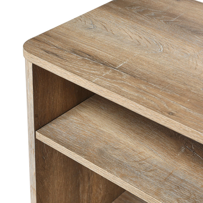 Radius Nightstand with Square Cube Storage Compartment