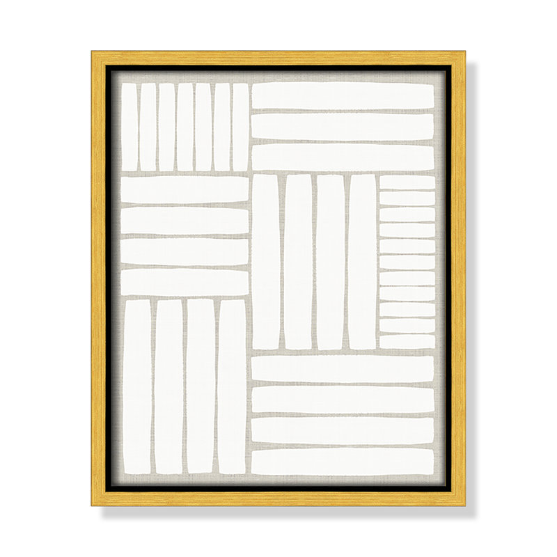 Free Rhythm, 11.5" H x 9.5" W x 2" D, Gold Framed Canvas