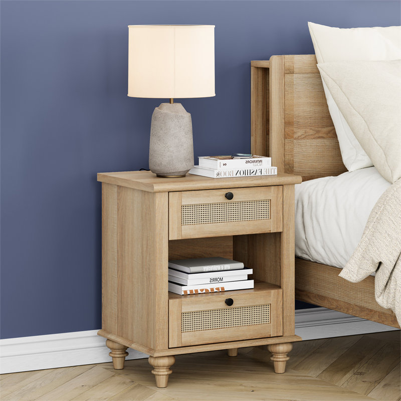 Scarlett 2 - Drawer End Table and Built-In Outlets