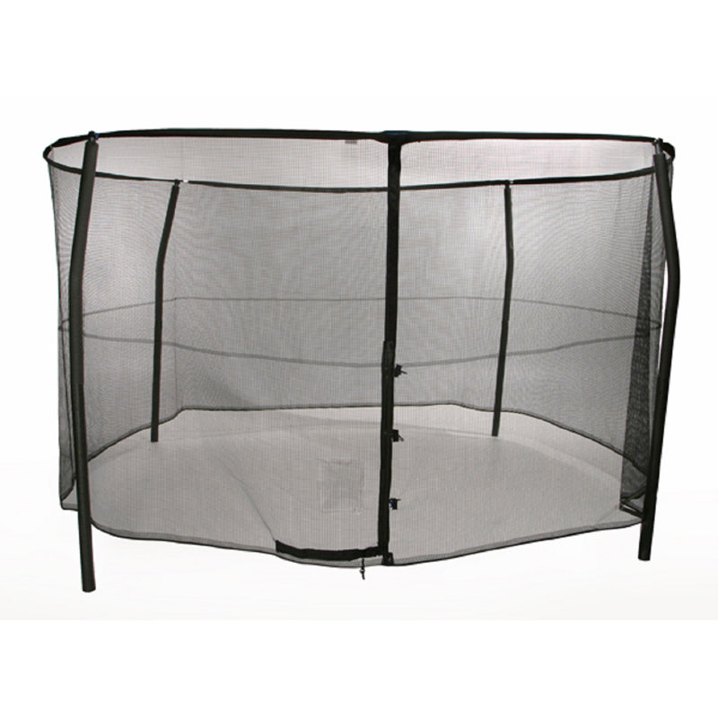 Enceinte et filet avec poteaux pour trampoline, 14 pi