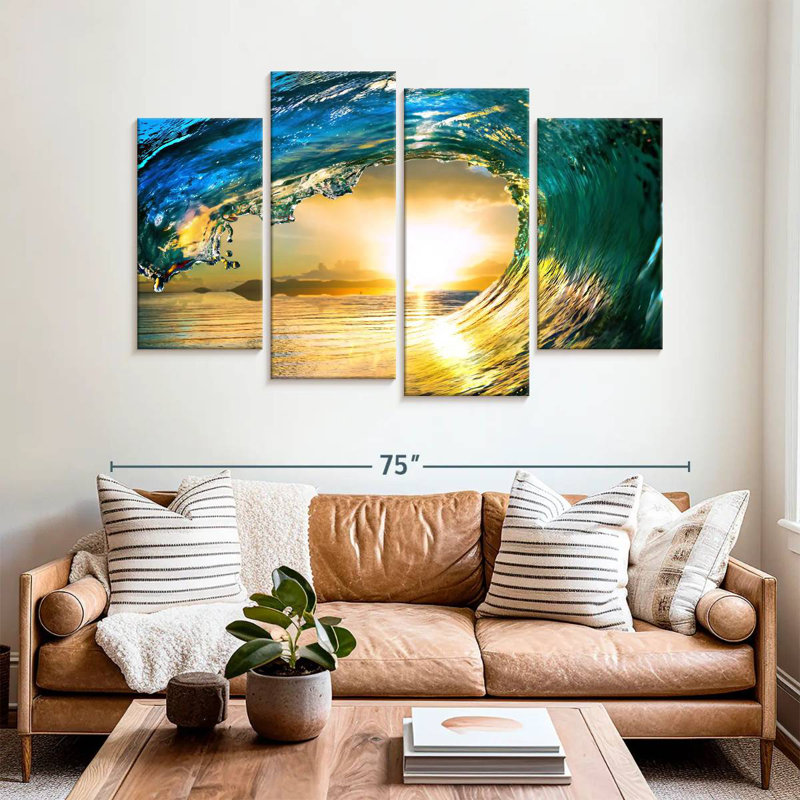 Gillard Dynamic Ocean Wave, 42" H x 68" W