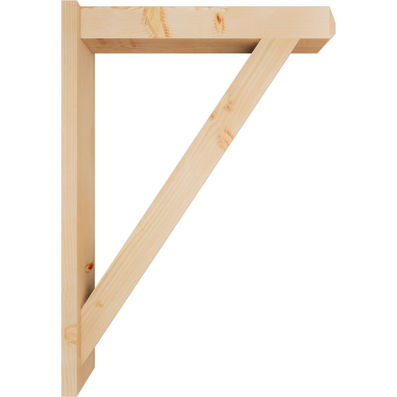 Artisan traditionnel en bois rustique, P 30 po x H 42 po, Sapin Douglas de 5 1/2 po (lisse)