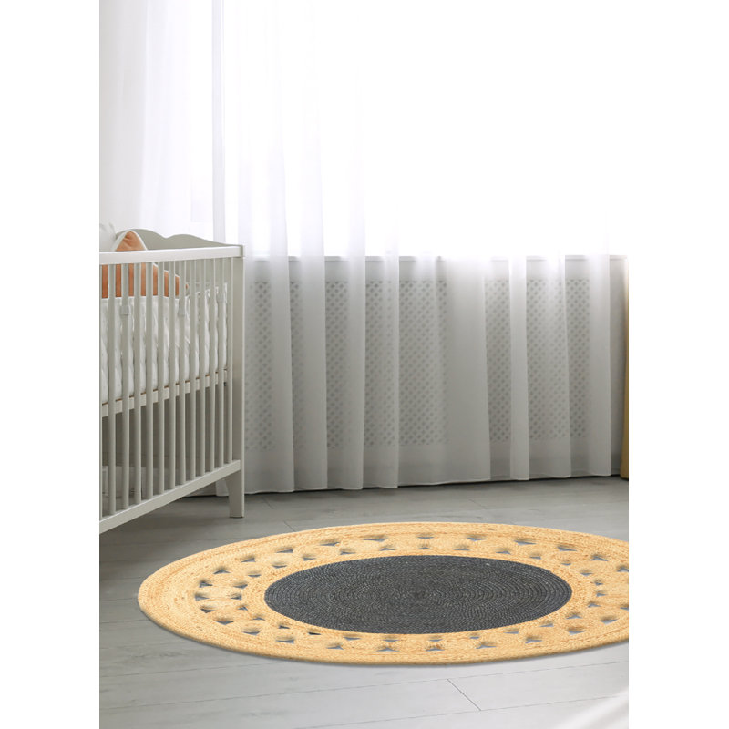 Palas Denizli Black Rug 3'10" x 3'10"