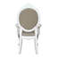 De 2 fauteuils taupe avec détails blanc os - 2 confortables et à la mode et une chaise sophistiquée pratique