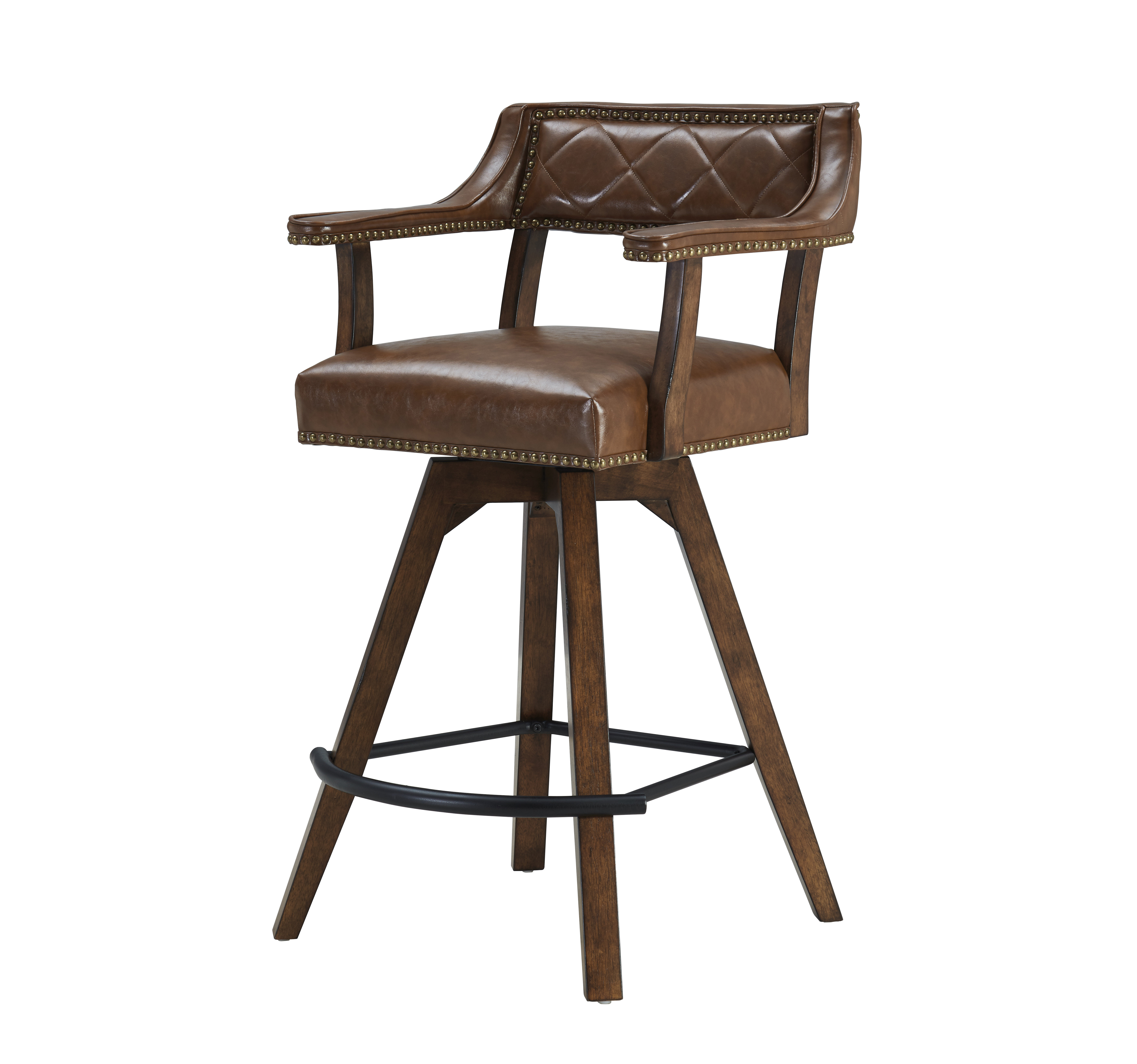 Loon Peak® Crislynn Swivel 31'' Bar Stool Wayfair