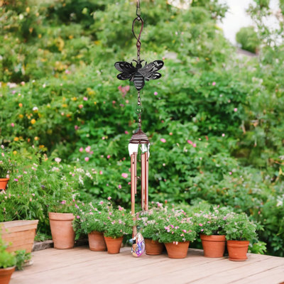17" Long 3D Silhouette Bee Wind Chime