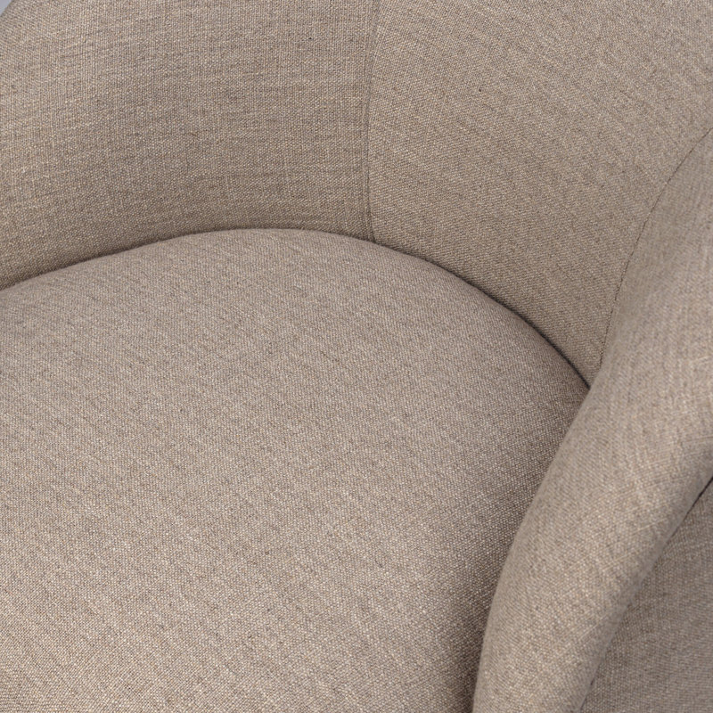 Laurrey Swivel Chair-Monte Navy, Alcala Taupe Polyester Blend