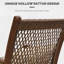 Chaise de patio pivotante avec coussin