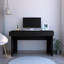 Bureau d'ordinateur à 2 tiroirs Wenge avec finition moderne et grand rangement, parfait pour les espaces de travail organisés-206920721