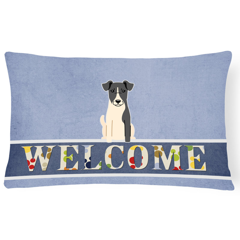 Coussin Smooth Fox Terrier Welcome