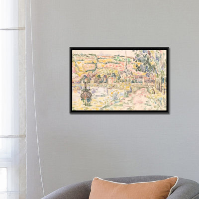 « petite andely-the river bank », reproduction sur toile