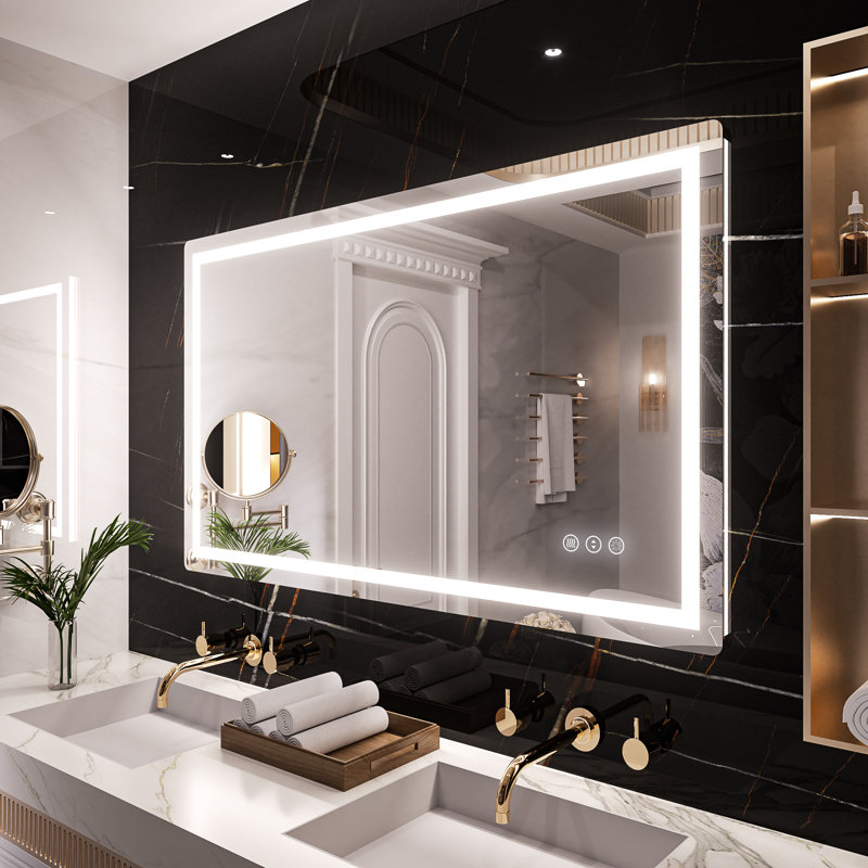 Miroir de meuble-lavabo de coin Dokes, 36 po x 60 po