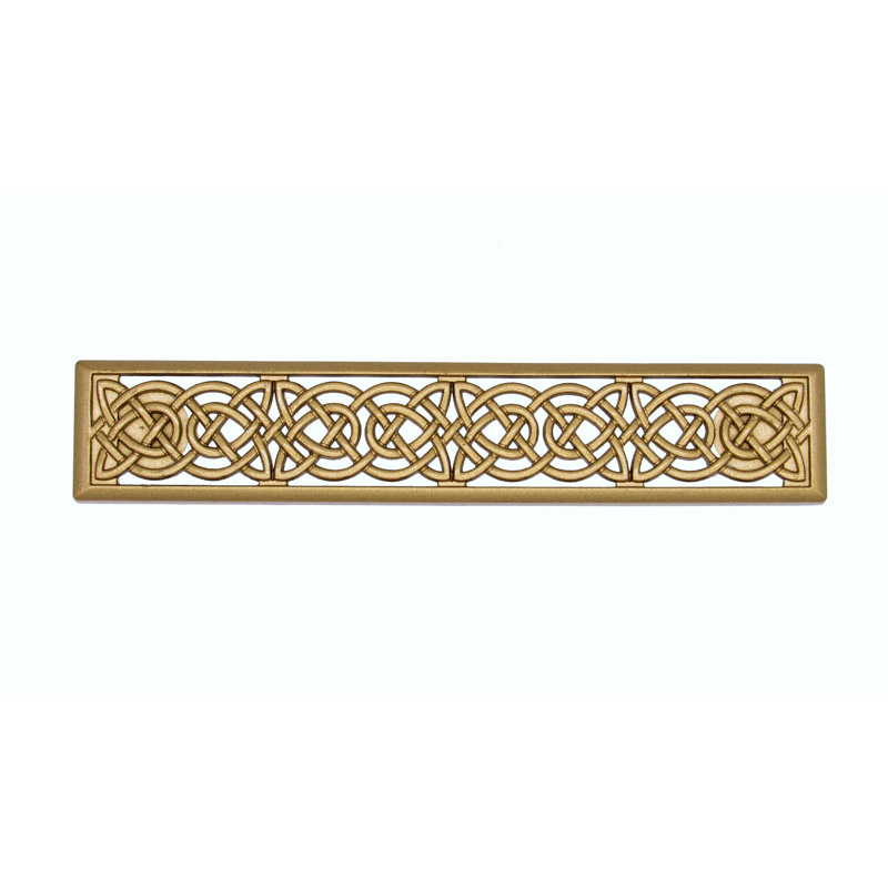 Poignée barre 3 7/8 po Celtic Style, Or luxueux