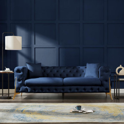 Sperryville 3 Seater Velvet Sofa
