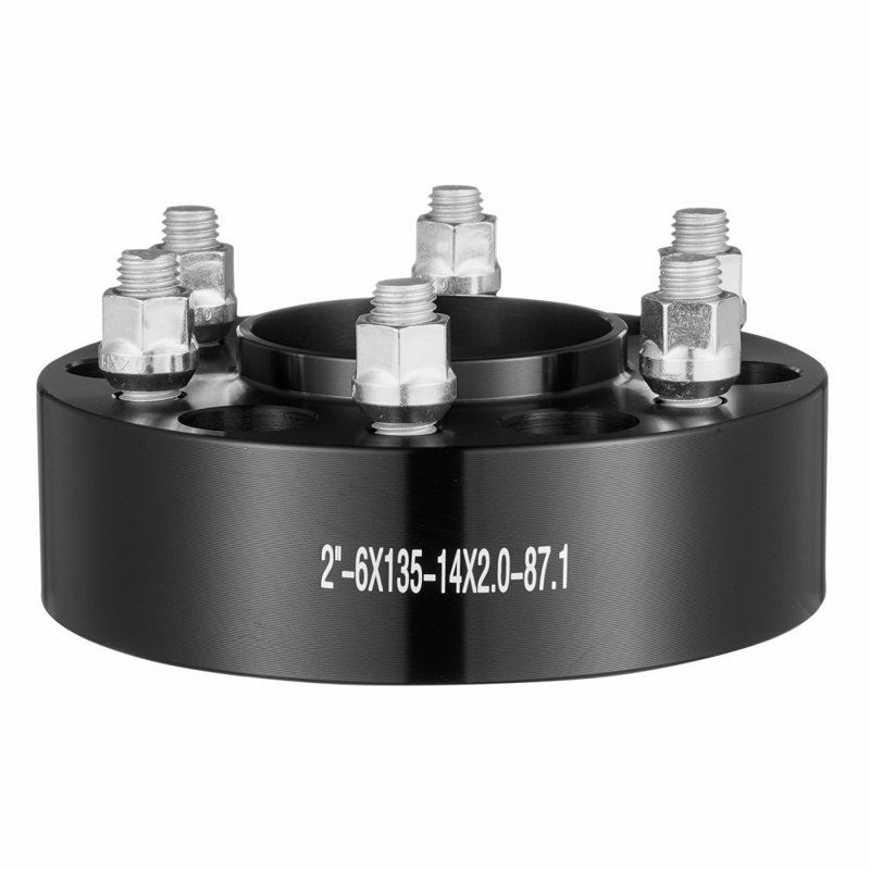 2 "6" x5.3 "entretoises de roue adaptateurs de roue forgé à 6 cosses 4 pièces noir