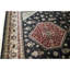 Hand Knotted Area Rug in Black And Cream
