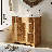 Fluted Bathroom Vanity With Ceramic Sink With Drawers &  Storage Cabinet-581375024