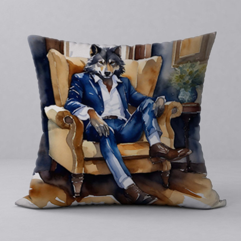 Abstract Reversible Throw Pillow
