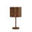 19.25" Faux Suede Leopard Print Metal Table Lamp