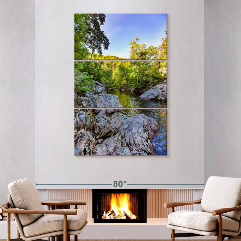 Alvord Little Tennessee River, 74" H x 48" W
