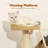 Sleeping in the Bowl Cat Tree with Basket Beds and Cushion, Cute Cat Tower with Cat Scratching Post