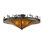 Rustic Lodge 6 - Light Semi Flush Mount