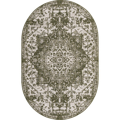Outdoor Destiny Area Rug Moss Color