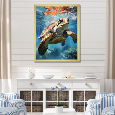 Impression sur toile «Tranquitt Of A Turtle In A Dream I»