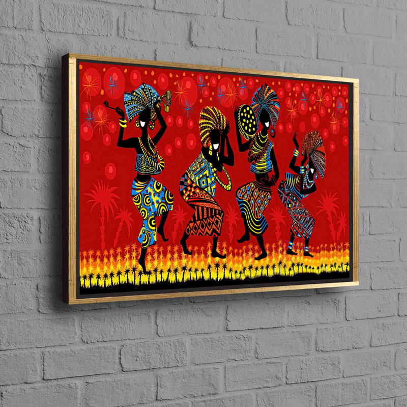 Print on Canvas, 50 cm H x 70 cm W, Gold Floater Framed