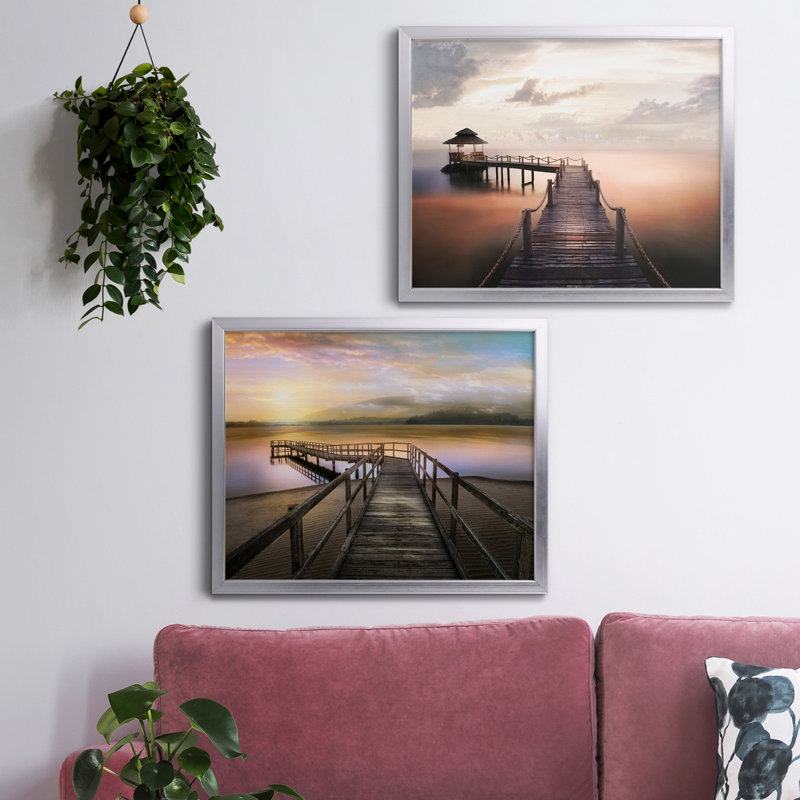 Reproduction de photo sur toile, Toile avec cadre argenté, Pas de tapis
