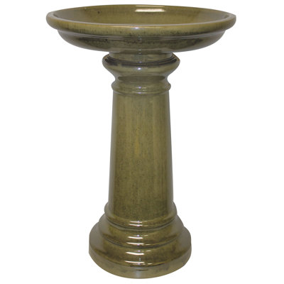 Nolanville Sun Pottery Classic Birdbath