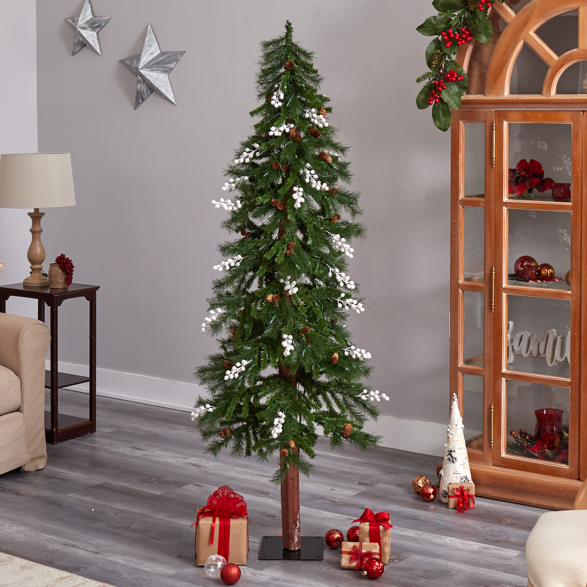 The Holiday Aisle® Easy Set-Up 6' Lighted Christmas Tree | Wayfair