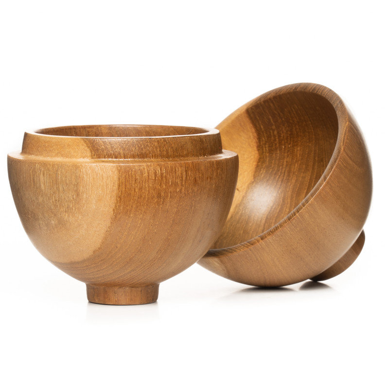 Ensemble de 4 bols en bois de teck Efrata