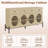 62" Sideboard Buffet Cabinet with 4 Glass Doors & 3 Drawers, Wood