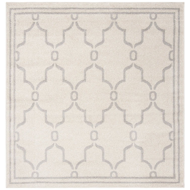 Ammundsen Geometric Ivory/Light Gray Area Rug