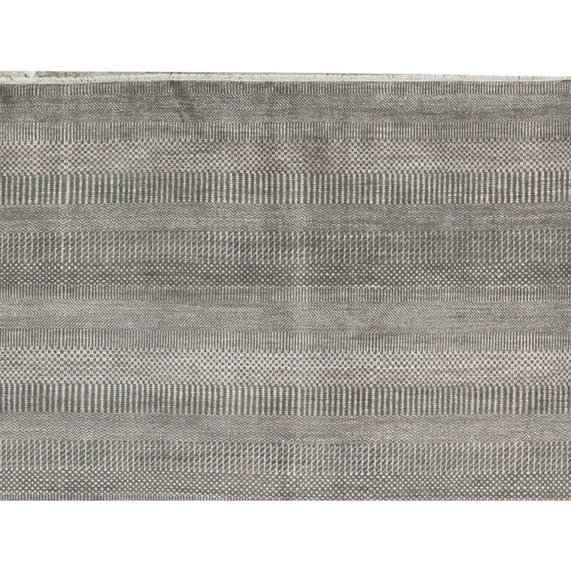 Wool Area Rug in Gray/Copper
