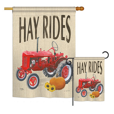 Double Sided Polyester Thanksgiving Flag Set